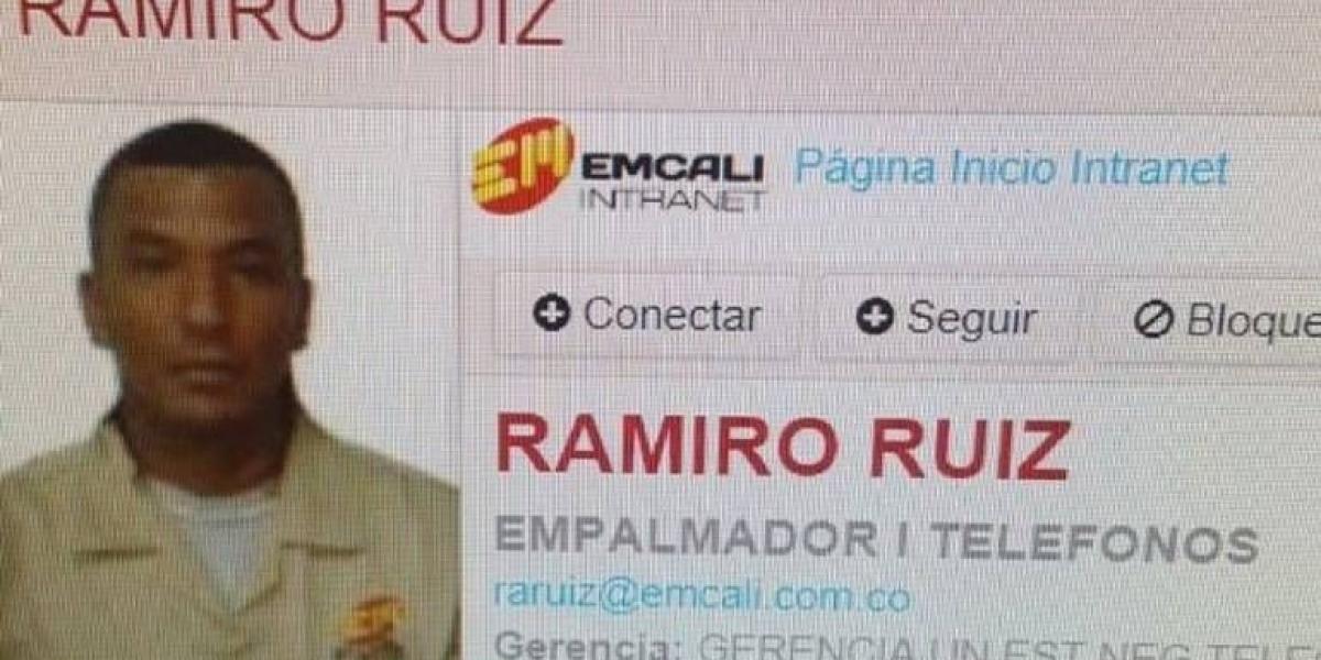 Este es el carné identificaba a Ricardo Ruiz, como empleado de Emcali.
