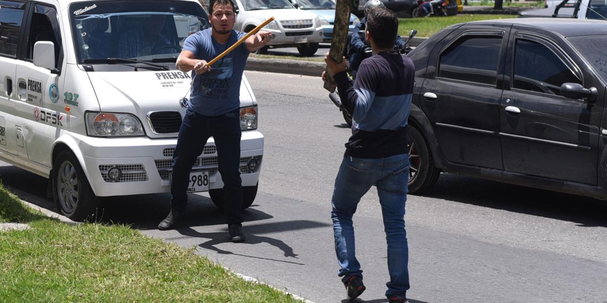 Esta pelea se presentó en la avenida Boyacá con calle 26
