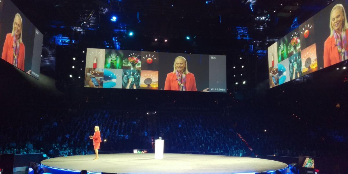 Ginni Rometty, presidenta y CEO de IBM, en Think 2018