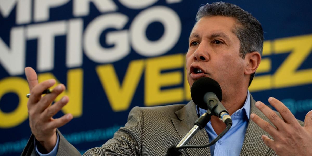 Henri Falcón, candidato opositor a la presidencia de Venezuela