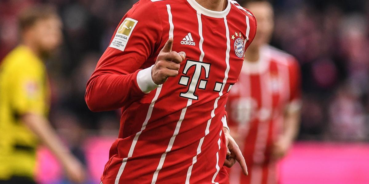 James Rodríguez, volante del Bayern Múnich.