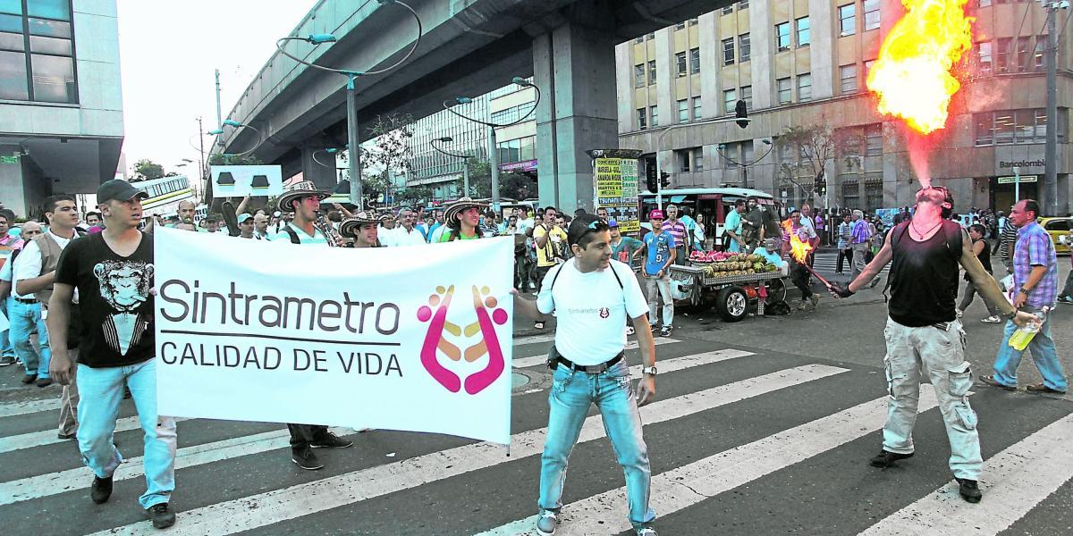 El sindicato laboral del Metro de Medellín exige más condiciones laborales.
