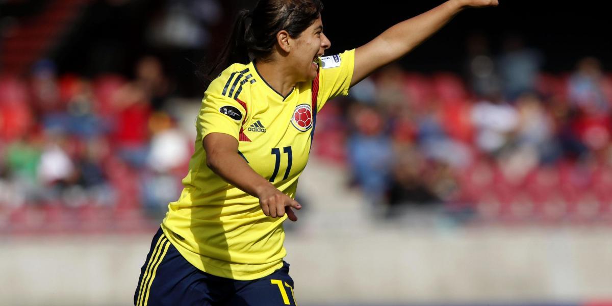 Catalina Usme fue la figura del partido en la goleada 7-0 de Colombia sobre Uruguay en el comienzo de la Copa América de Chile. La antioqueña marcó cuatro goles.
