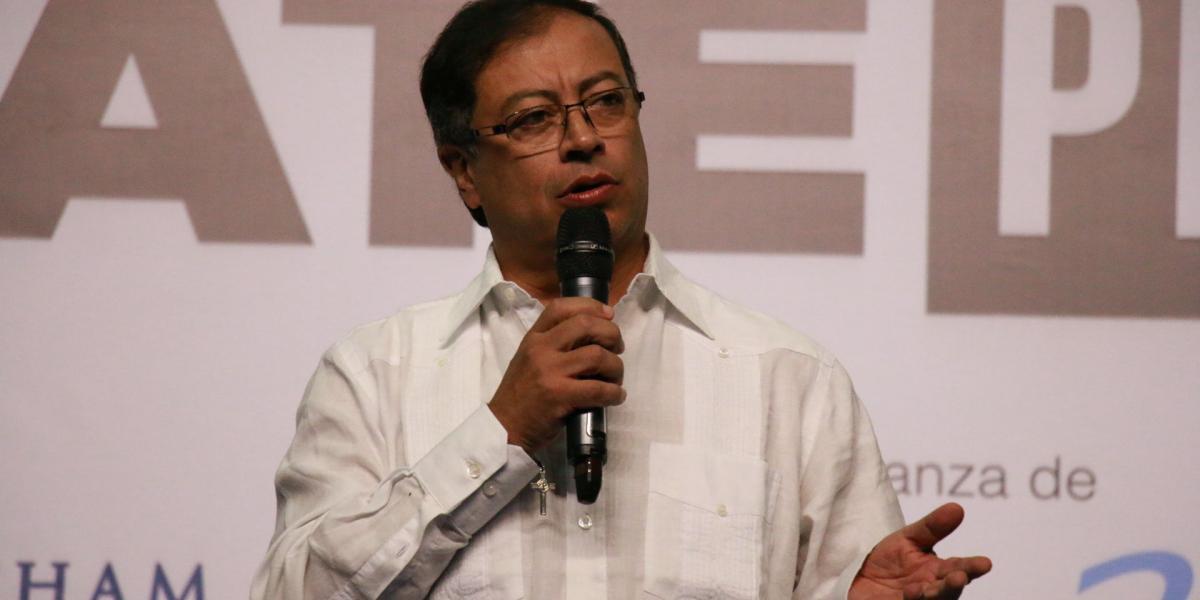Gustavo Petro, candidato de la coalición 'Petro Presidente'.