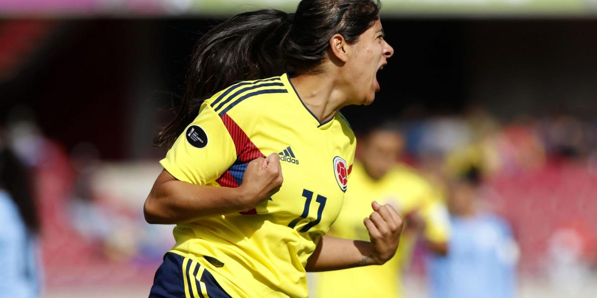 Catalina Usme anotó el tanto de la selección Colombia en el empate 1-1 con Chile, en la segunda jornada del grupo A de la Copa América femenina que se disputa en Chile.