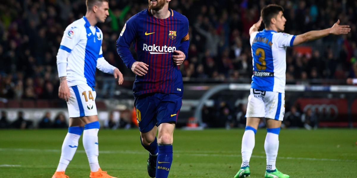 Lional Messi, delantero del Barcelona.