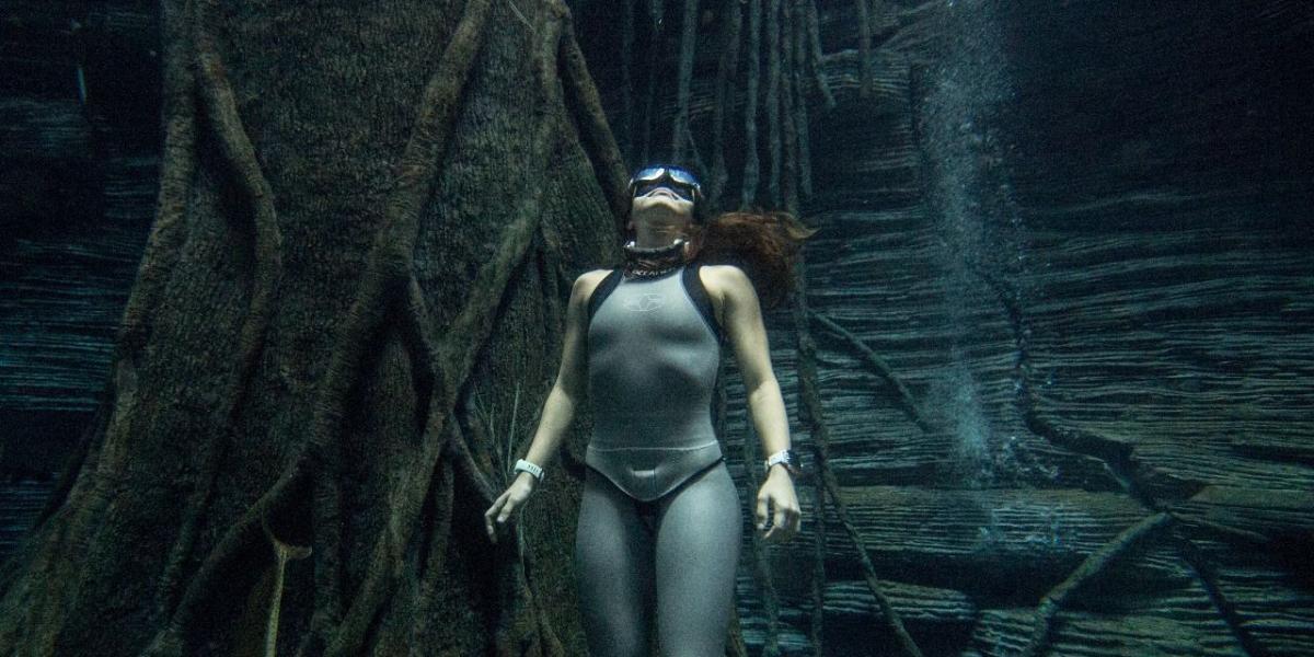Sofía Gómez, campeona mundial de apnea, se sumergirá en el acuario amazónico de Explora.
