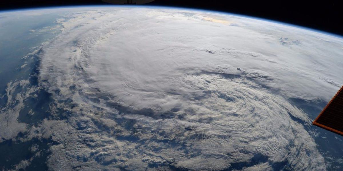 Así se vio la tormenta tropical Harvey desde el Estación Espacial Internacional de la NASA.