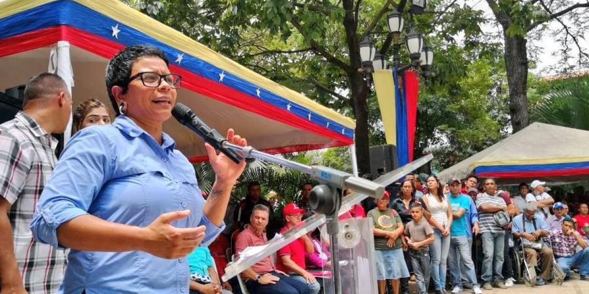 Erika Farías Peña, aliada del presidente de Venezuela, Nicolás Maduro.