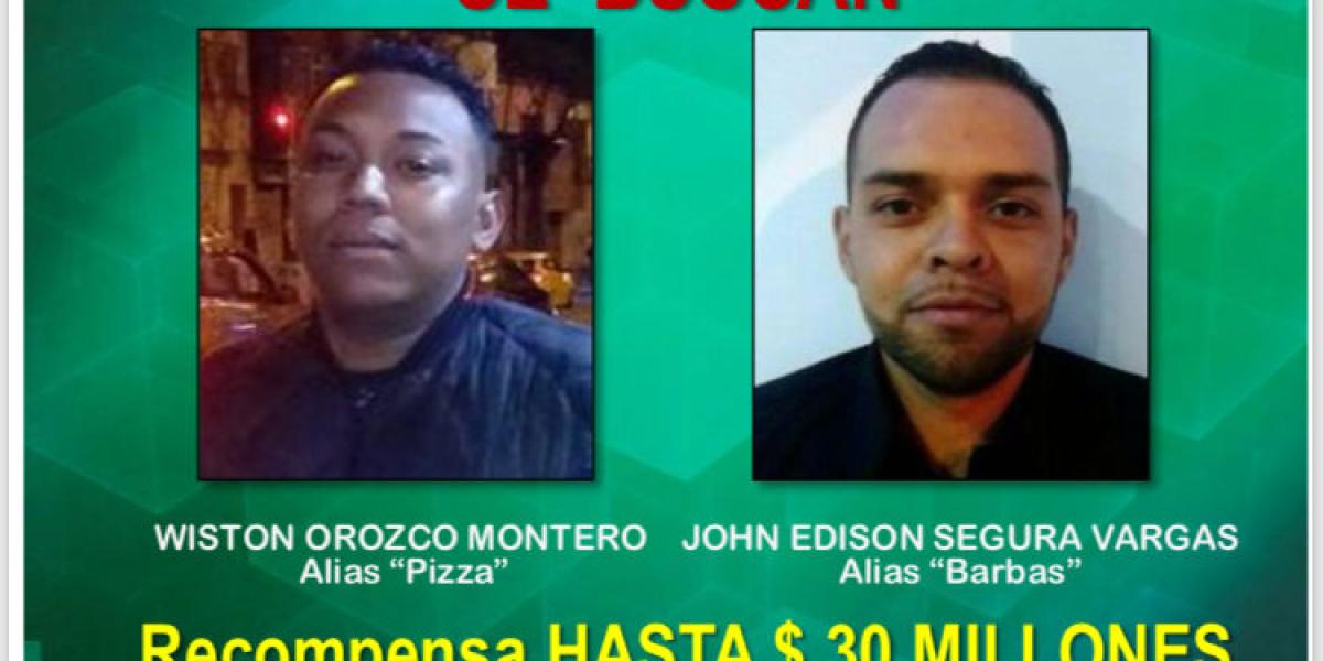 Presuntos asesinos del subintendente Esteban Camilo Ojeda