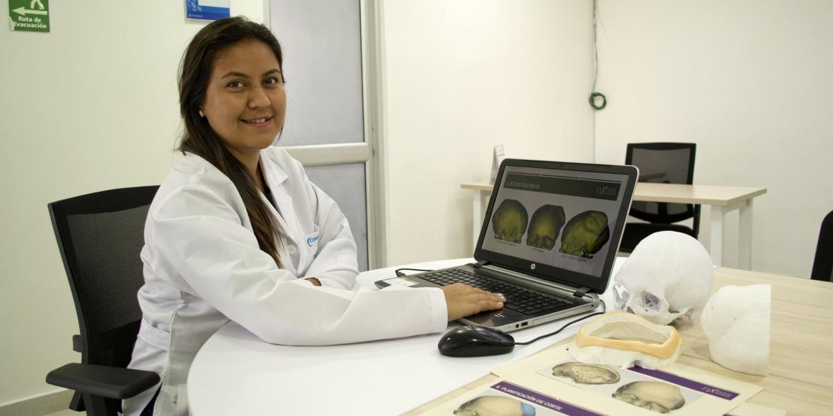 La ingeniera biomédica Valeria Marín, comprometida con el diseño.