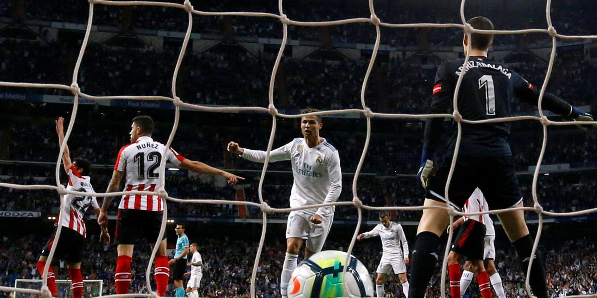 Cristiano Ronaldo, gol del empate del Real Madrid.