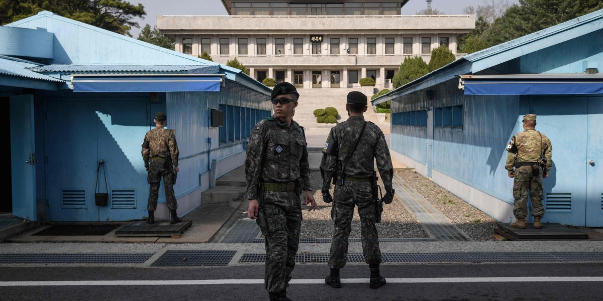 Zona desmilitarizada que separa a Corea del Norte y Corea del Sur.