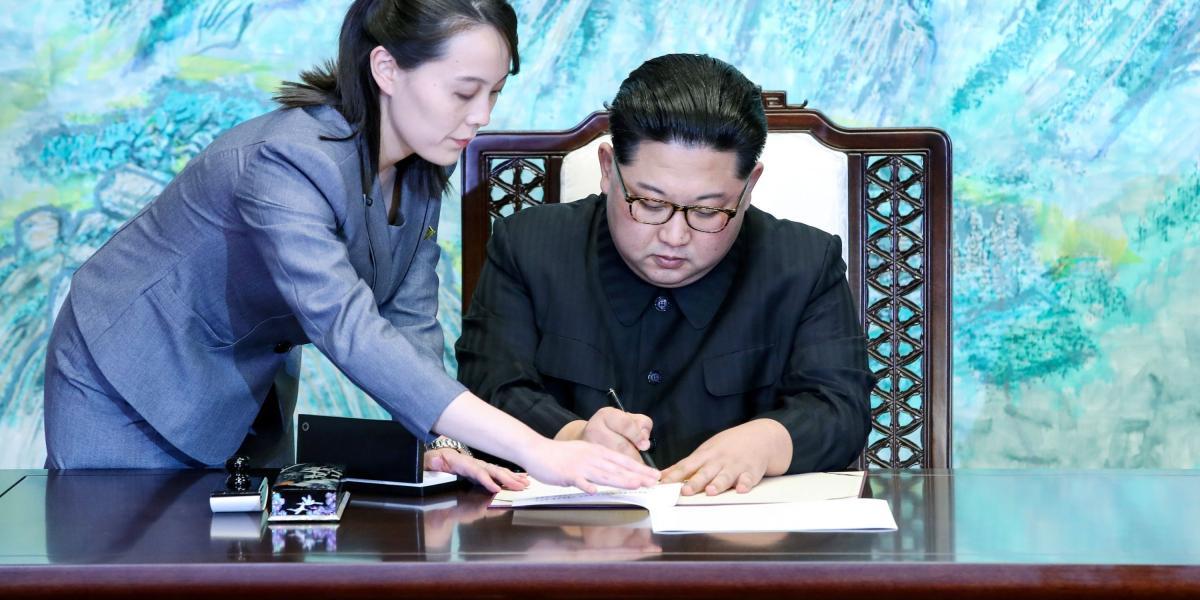 Kim Jong-un, líder de Corea del Norte, que ha mostrado signos de distensión con Corea del Sur y Estados Unidos.