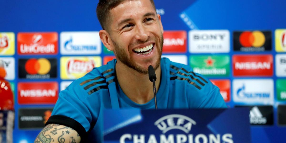 Sergio Ramos, capitán del Real Madrid, en la rueda de prensa previa al duelo con Bayern Múnich.