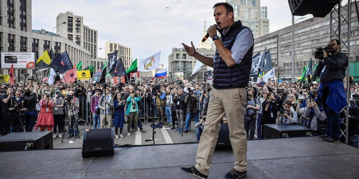 A la protesta se sumaron algunos de los líderes más destacados de la oposición. Entre ellos, Alexéi Navalni, el mayor crítico del Kremlin y del presidente ruso, Vladímir Putin.