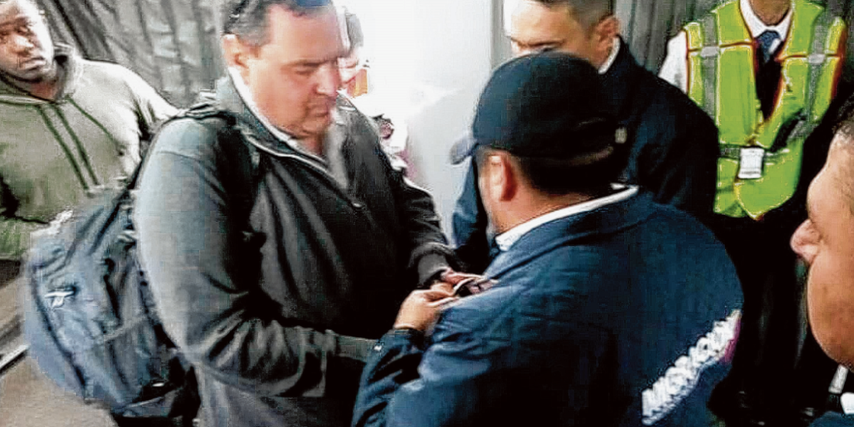 A su llegada a Bogotá, este lunes, ‘Gordo Lindo’ fue capturado para que responda por varios delitos.