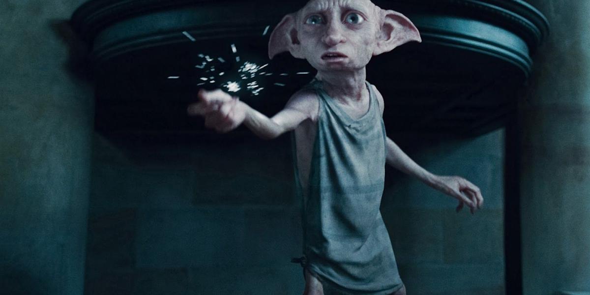 Una de las últimas apariciones de Dobby en la saga cinematográfica.