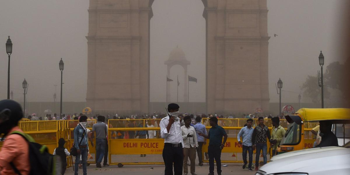Las tormentas de polvo azotaron el norte de India. La región de Agra, donde se encuentra el icónico templo de Taj Mahal, fue una de las zonas más afectadas.