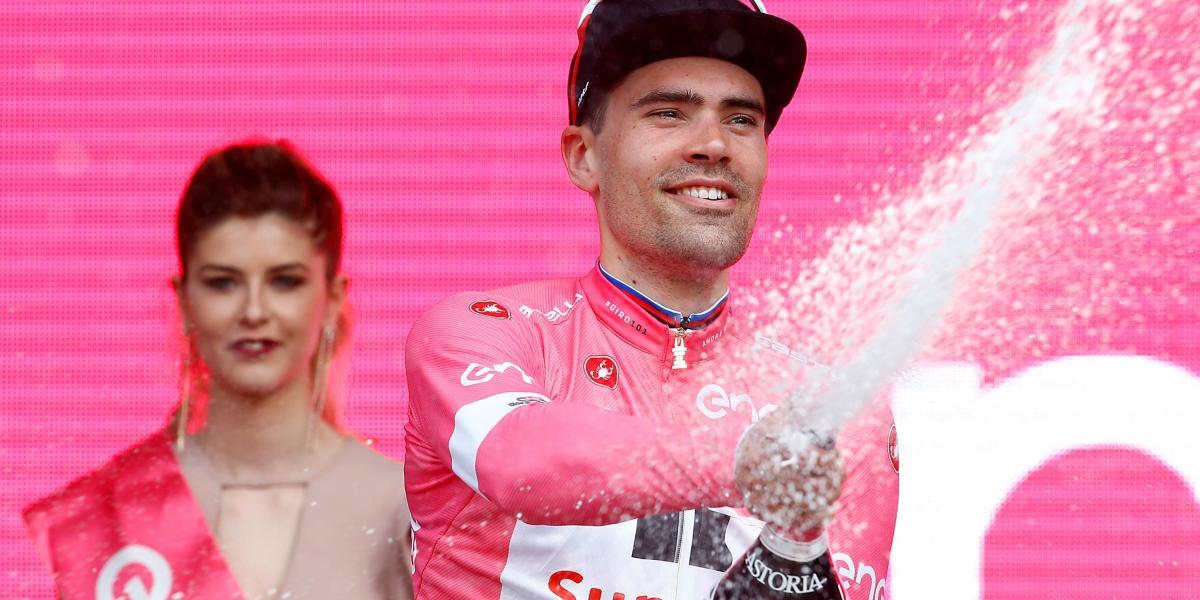 Tom Dumoulin, ganador de la primera etapa del Giro de Italia 2018.