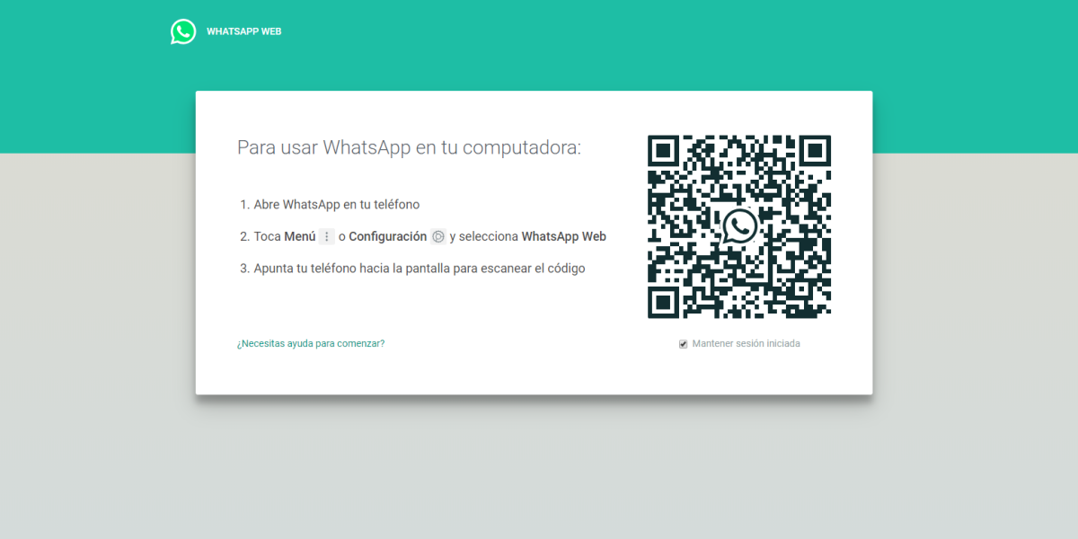 La versión de WhatApp Web está disponible desde el 2015.