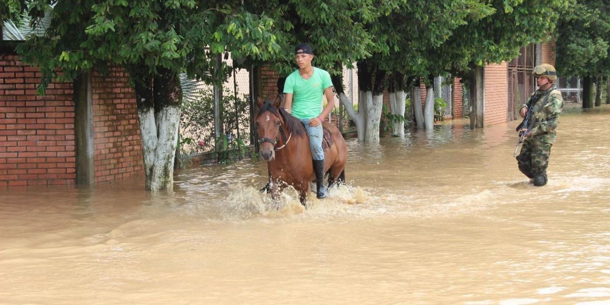La creciente del río Banadias arrasó con un caserío del municipio de Saravena.