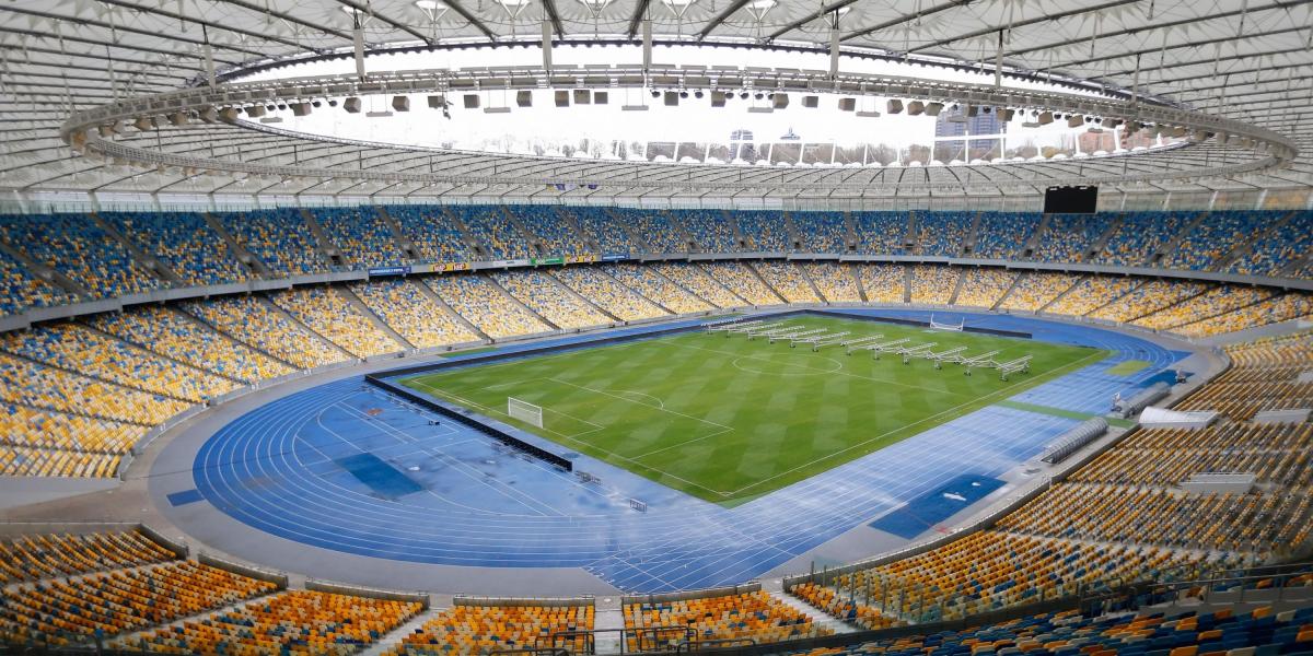 Estadio de Kiev, sede de la final de la Champions.