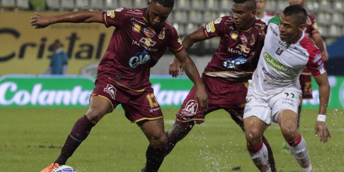 Once Caldas 1-0 Tolima, ida de los cuartos de final de la Liga en Colombia I-2018.