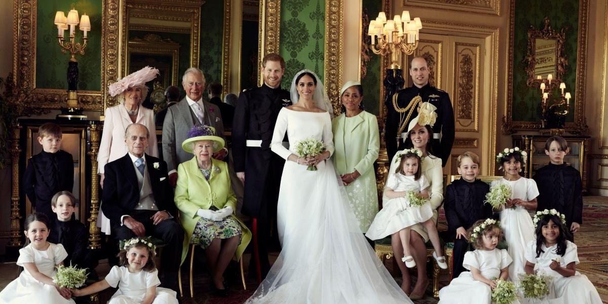 Foto oficial de los duques de Sussex, luego de su boda real el pasado 19 de mayo.