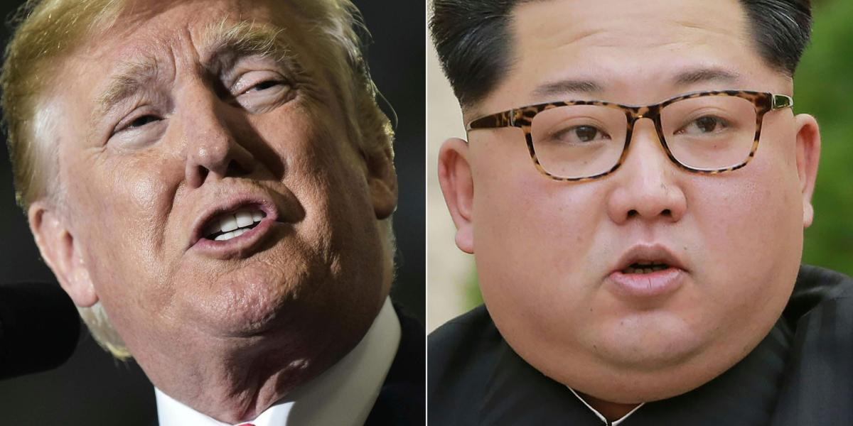 Donald Trump, presidente de los Estados Unidos, y Kim Jong-Un, líder de Corea del Norte.