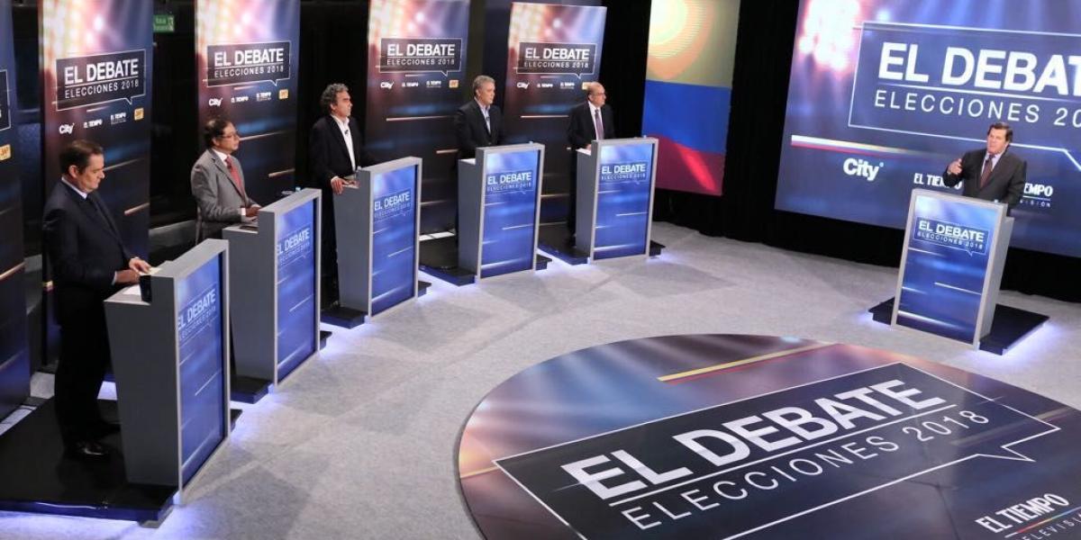 Candidatos presidenciales en EL DEBATE de EL TIEMPO, Citytv y la W Radio.