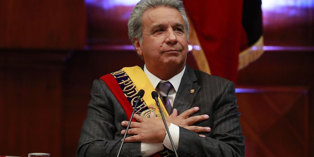 Lenín Moreno, presidente de Ecuador, que está cumpliendo un año en el cargo.