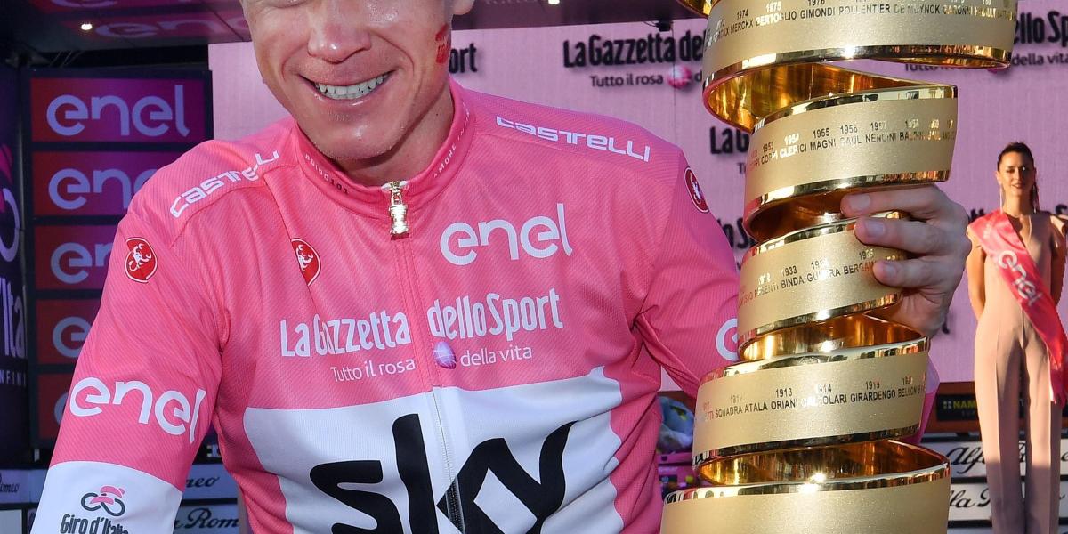 Chris Froome, ganador del Giro de Italia 2018.