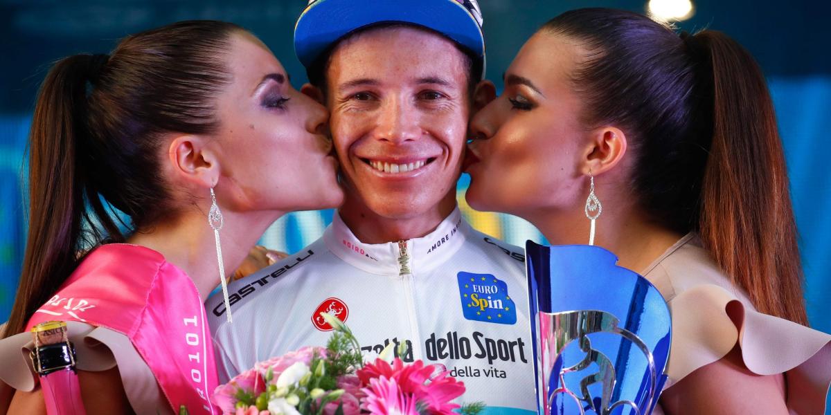 Miguel Ángel López, líder de los jóvenes en el Giro de Italia 2018.