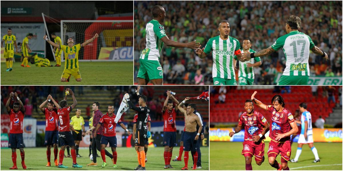 Nacional, Huila, Medellín y Tolima son los semifinalistas de la Liga.
