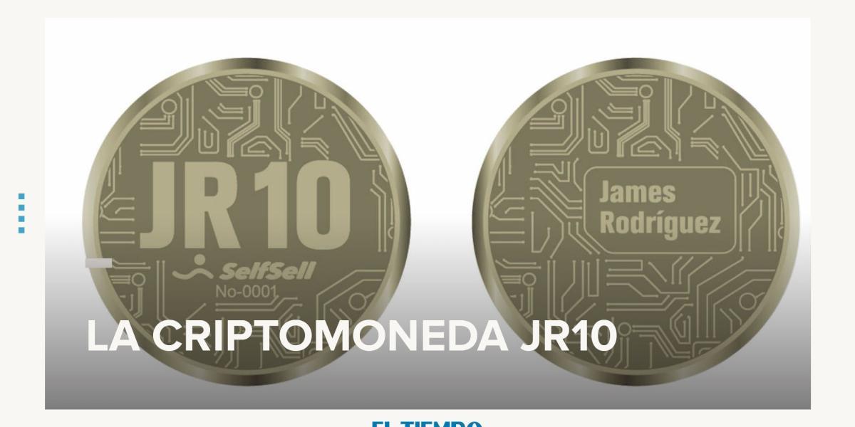 James Rodriguez lanza su criptomoneda 'JR10', vendida 12 segundos