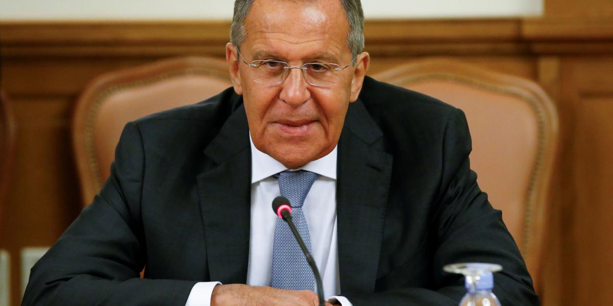 Serguéi Lavrov, ministro de Relaciones Exteriores de Rusia, quien irá a Corea del Norte este jueves.