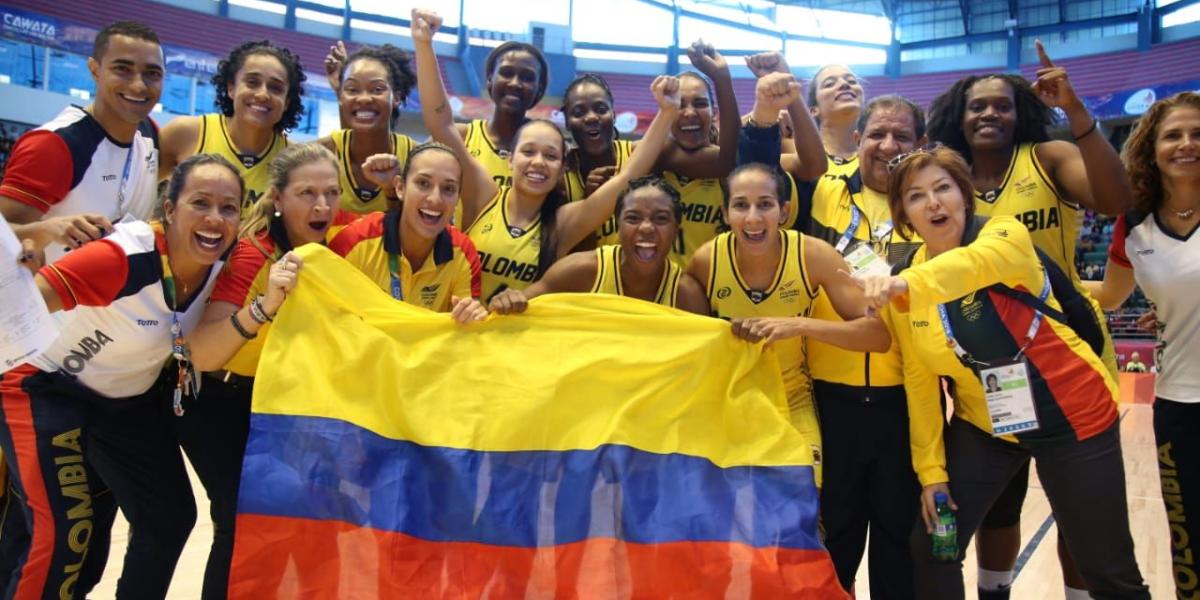 Oro de Colombia en el baloncesto femenino de los Juegos Suramericanos.