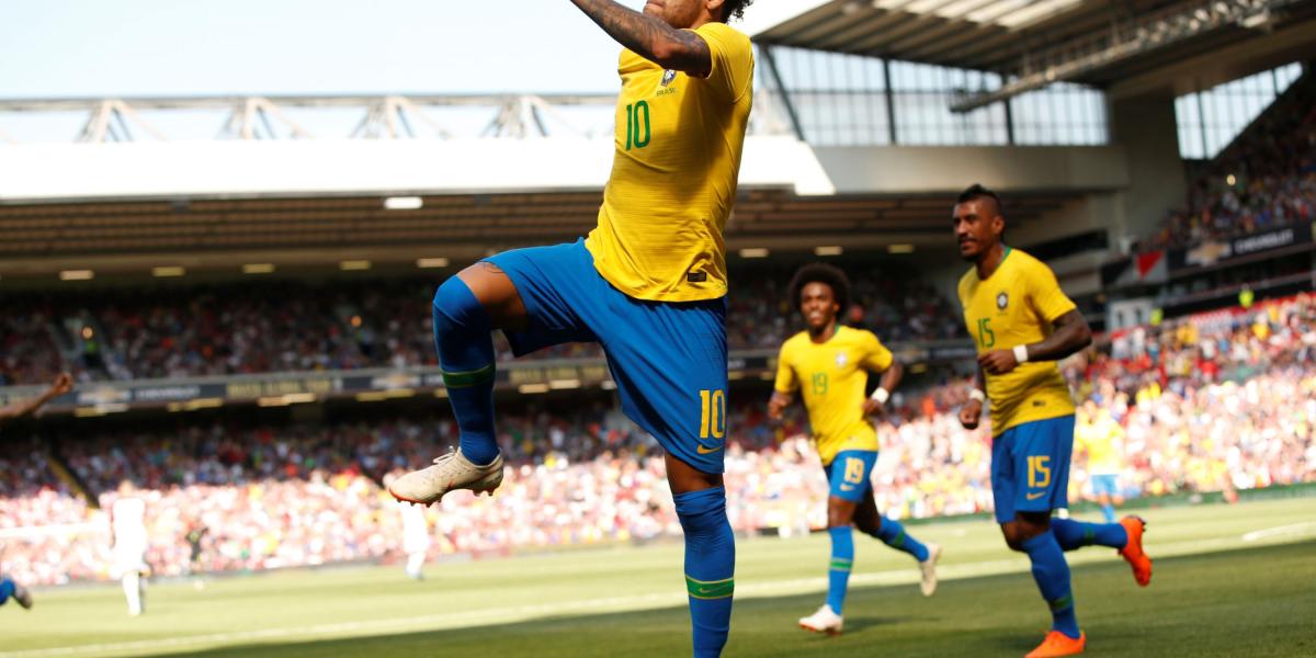Neymar Jr. marcó gol en su regreso a las canchas, en amistoso contra Croacia previo al mundial.