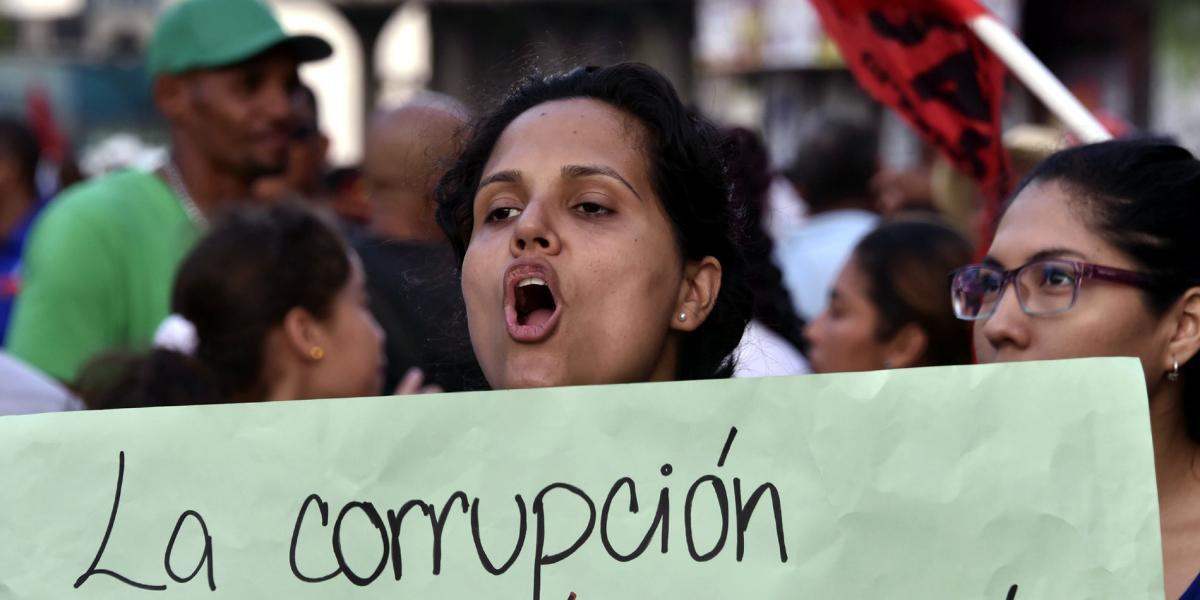 En Ciudad de Panamá, los ciudadanos se han manifestado contra la corrupción.