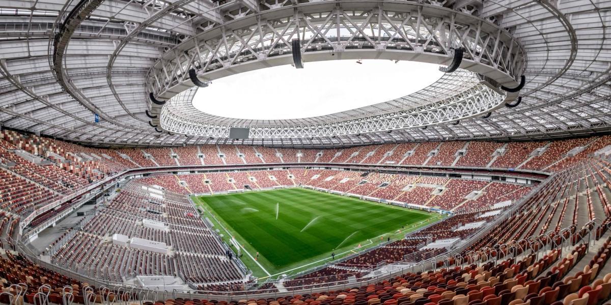 Esta es la imponente imagen del estadio Luzhniki de Moscú, donde se llevará a cabo la inauguración y la final del Mundial de Rusia.
