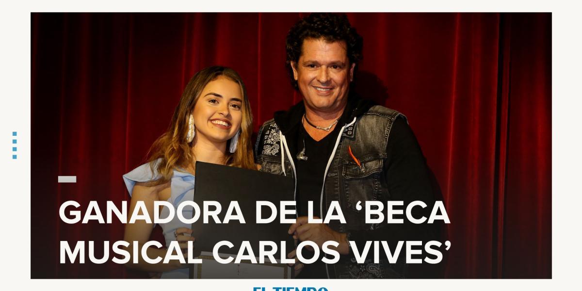 Ella es la ganadora de la beca musical Carlos Vives