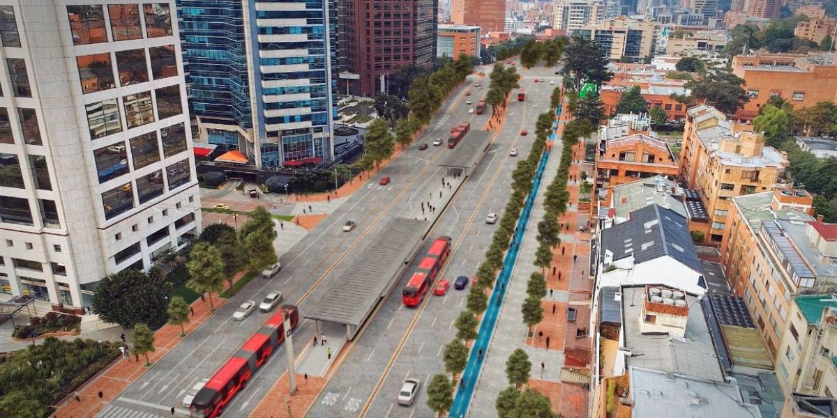 Según los diseños, la vía tendrá dos carriles para transporte mixto y uno para TransMilenio.