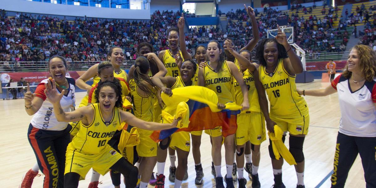 Colombia gano oro en baloncesto femenino.
