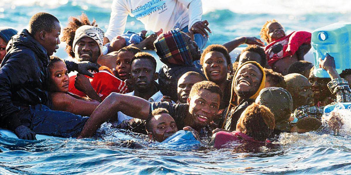 El drama de los migrantes en el Mediterráneo.
