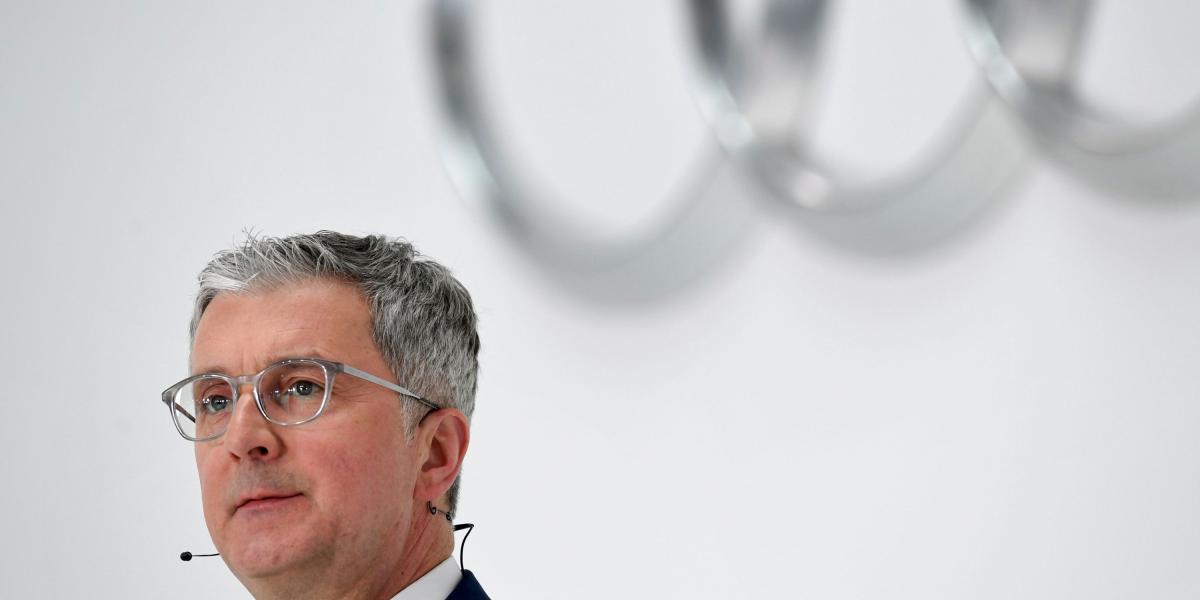 El presidente de Audi, Rupert Stadler, fue arrestado el 18 de junio de 2018 en relación con el escándalo de fraude de emisiones de Volkswagen, "dieselgate".