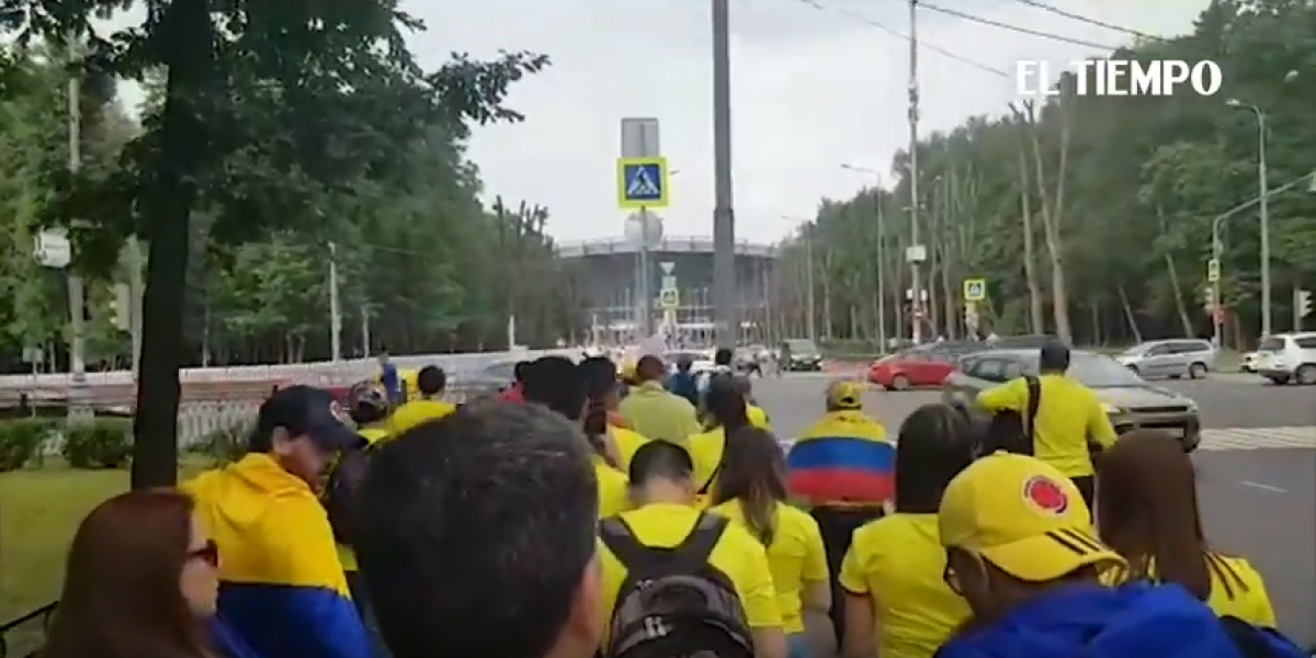 Colombianos llegan a Saransk