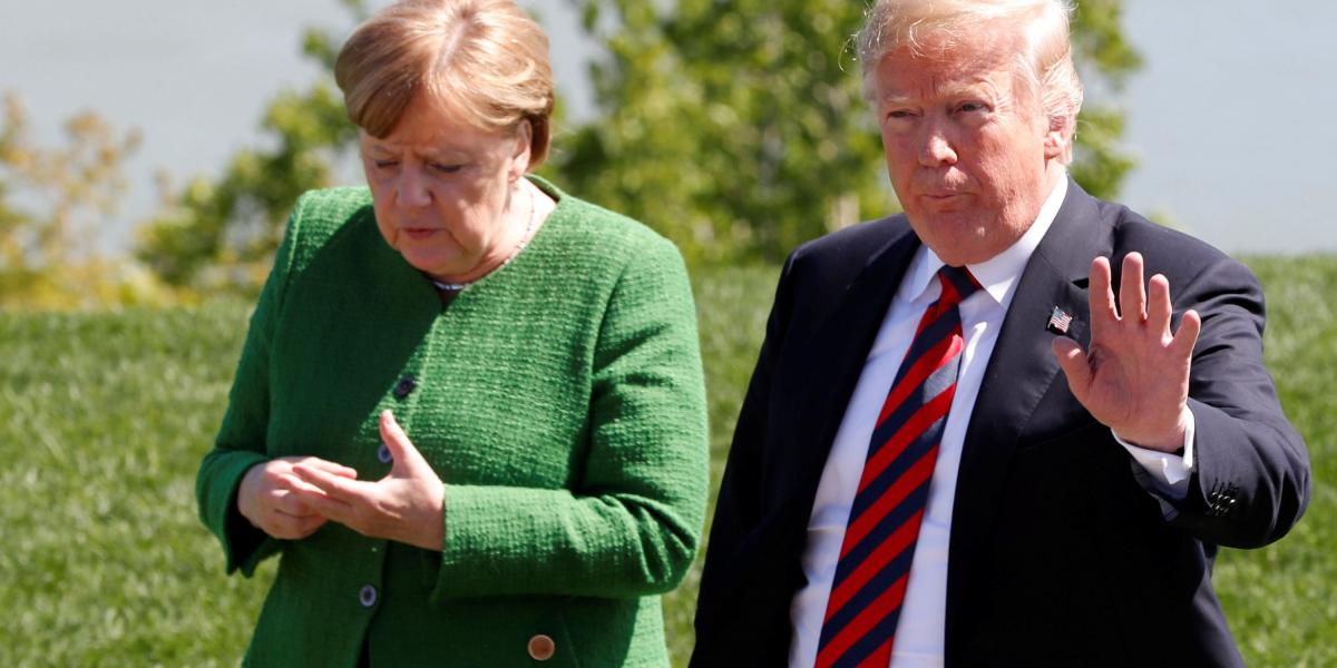 La relación entre la Canciller alemana, Angela Merkel, y el presidente de Estados Unidos, Donald Trump, está en un difícil momento.
