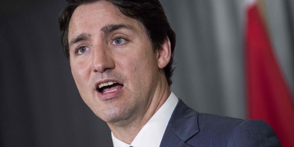 El primer ministro de Canadá, Justin Trudeau, quien anunció que la marihuana será legal en ese país a partir del 17 de octubre.