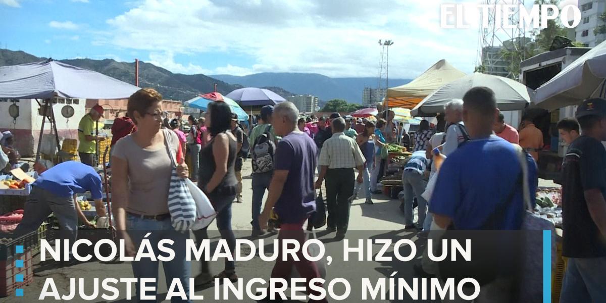 Maduro volvió a aumentar el salario mínimo: 65 dólares